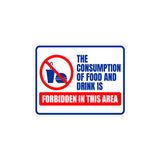 Classic Framed Plus The Consumption Of Food And Drink Is Forbidden In This Area Door or Wall Sign