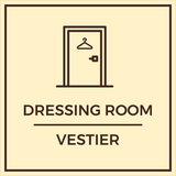 Signs ByLITA Square Dressing Room Wall or Door Sign | Spanish Bilingual Signs