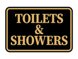 Classic Framed Toilets & Showers Wall or Door Sign