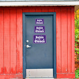 Classic Framed Plus Salón de Clases — Classroom Door or Wall Sign | Spanish - Church Room & Area Signs