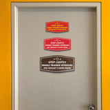 Signs ByLITA Fancy Step Lightly: Highly Trained Veterans and Squeaky Floors Inside Easy Installation | Honor Veterans with Military Signs | US Pride | Businesses and Homes Wall or Door Sign