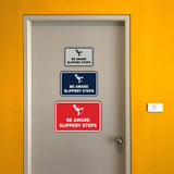 Signs ByLITA Classic Framed Be Aware Slippery Steps Durable Sign | Easy Installation | Elegant Design Wall or Door Sign