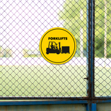 Circle Plus Forklifts Wall or Door Sign | Easy Installation | Office Warning Signage