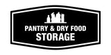 Signs ByLITA Fancy Pantry and Dry Food Storage Decoration Wall or Door Sign