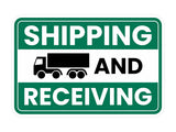 Classic Framed Plus Shipping And Receiving Wall or Door Sign | Workplace Safety Compliance Signs