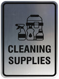 Signs ByLITA Portrait Round cleaning supplies Sign - Laser-Engraved Lettering | Durable ABS Plastic | Vibrant Colors | Powerful Foam Tape