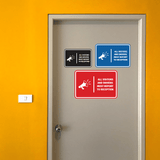 Signs ByLITA Classic Framed All Visitors And Drivers Must Report To Reception Door or Wall Sign Easy Installation | Health And Safety | Building And Hospitality Signs
