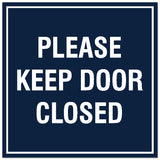 Signs ByLITA Square Please Keep Door Closed Sign - Easy Installation | Durable Material
