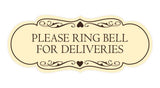 Signs ByLITA Designer Please Ring Bell for Deliveries Wall or Door Sign