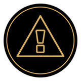 Signs ByLITA Circle General Warning Graphic Door or Wall Sign | Easy Installation | Durable Construction | Promote Health And Safety | Caution Warning Sign for Home, Business and Office Spaces