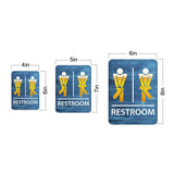 Portrait Round Plus - Fun Bar Restroom Wall or Door Sign | Fun Restroom Sign