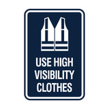 Signs ByLITA Portrait Round Use High Visibility Clothes Wall or Door Sign