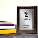 Luge Customizable Wooden Award Plaque | Easel Mount Option | Achievement and Recognition Personalizable Plaques | Sports Award