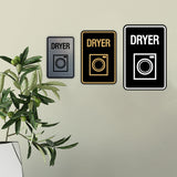 Signs ByLITA Portrait Round Dryer Wall or Door Sign