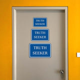 Classic Framed Plus Truth Seeker Door or Wall Sign | Court Rooms
