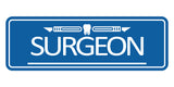Signs ByLITA Standard Surgeon Tooth Graphic Medical Office Decor Wall or Door Sign
