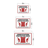 Classic Framed Plus Constitution Protected Zone – Uninvited Guests Beware Door or Wall Sign | 2nd Amendment Protection