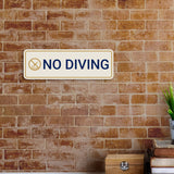 Standard Plus No Diving — Wall or Door Sign | Pool & Aquatic - Sign
