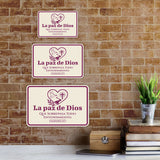 Classic Framed Plus La paz de Dios que sobrepasa todo entendimiento. Filipenses 4:7 Door or Wall Sign | Spanish - Inspirational & Scripture Signs