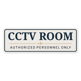 Standard Plus CCTV Room — Authorized Personnel Only — Wall or Door Sign | Specialist Room - Sign