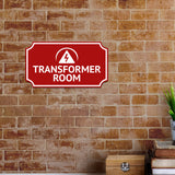 Notched Standard Transformer Room Wall or Door Sign | Electrical - Commercial Safety & Facility Signs
