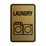 Signs ByLITA Portrait Round Laundry Wall or Door Sign