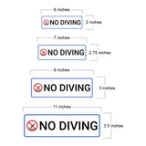 Standard Plus No Diving — Wall or Door Sign | Pool & Aquatic - Sign