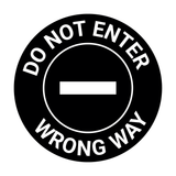 Signs ByLITA Circle Do Not Enter, Wrong Way Wall or Door Sign