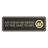 Standard Plus No Food or Drink in the Sanctuary Wall or Door Sign | Workplace Hygiene Signage