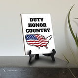 Patriotic Home & Office Decor Table Sign with Acrylic Stand (6x8“)