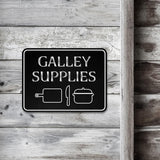 Classic Framed Plus Galley Supplies Door or Wall Sign | Boats & Yachts Signage