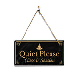 Yoga Studio Signs - 5 x 10" Hanging Signs