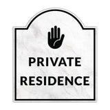 Private Residence' Headstone - Wall or Door Signs ? Access & Control Sign