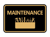 Classic Framed Maintenance Wall or Door Sign