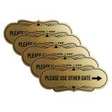Signs ByLITA Designer Please Use Other Gate Wall or Door Sign (Multipacks)