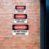 Classic Framed Plus Danger Do Not Touch Switches Door or Wall Sign | Health & Safety Signage