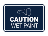 Signs ByLITA Classic Framed Caution Wet Paint Durable Sign | Easy Installation | Elegant Design Wall or Door Sign