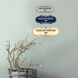Signs ByLITA Designer Please Use Other Gate Left Arrow Wall or Door Sign
