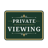 Classic Framed Plus Private Viewing — Wall or Door Sign | Funeral and Memorial Services - Room & Area - Sign