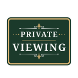 Classic Framed Plus Private Viewing — Wall or Door Sign | Funeral and Memorial Services - Room & Area - Sign