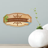 Victorian Custom Plus Boat (Beach) Door or Wall Sign | Easy Installation | Family & Business Signage