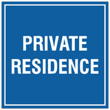 Signs ByLITA Square Private Residence Sign - Easy Installation | Durable Material