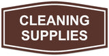 Signs ByLITA Fancy Cleaning Supplies Sign | Durable Plastic | Vibrant Colors | Powerful Foam Tape