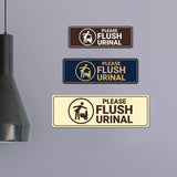 Signs ByLITA Standard Please Flush Urinal Wall or Door Sign