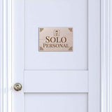 Classic Framed Plus Solo Personal Door or Wall Sign | Spanish - Office Room & Area Signs