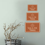 Classic Framed Plus Sala de Reuniones — Meeting Room Door or Wall Sign | Spanish - Church Room & Area Signs