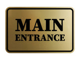 Signs ByLITA Classic Framed Main Entrance Wall or Door Sign