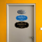 Signs ByLITA Victorian Observe Quiet Areas Wall or Door Sign