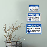 Classic Framed Plus Warning Do Not Stack Materials In This Area Wall or Door Sign | Workplace Safety Compliance Signs