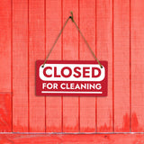 Closed For Cleaning 5x10 Hanging Wall or Door Sign